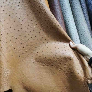 Scarti e ritagli in vera <span class=keywords><strong>pelle</strong></span> di struzzo resti rifiuti zero orig - Product Image 3