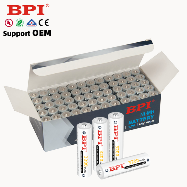 Wholesale Supermarket 9V 700mAh-3000mAh Rechargeable Ni-MH Batteries 1.2V 1.5V 9V AAA AA Nimh Cell for Flashlight & Toys