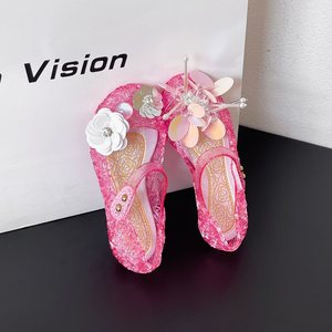 New Kids Closed Toe Princess Jelly <b>Sandals</b>, <b>Summer</b> Soft Sole Breathable Children <b>Sandals</b> for Little Baby Girls - Product Image 1