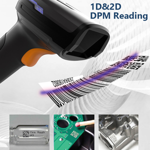Gồ ghề QR mã <span class=keywords><strong>Laser</strong></span> DPM Máy quét mã vạch công nghiệp tầm xa không dây cầm tay 2D Handel Máy quét mã vạch với trạm phí - Product Image 2