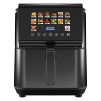 Service OEM ODM, friteuse à air numérique en acier inoxydable 9L, logo personnalisé en usine, friteuse à air intelligente