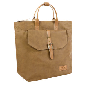 Recycled <b>Laptop</b> Backpack Brown Kraft Paper Material Durable <b>Bag</b> Custom Capacity Logo - Product Image 2