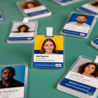 Cartes d'identité en plastique PVC au design unique, impression personnalisable en usine, NTAG215 13,56 MHz NFC RFID, étanches, contrôle d'accès