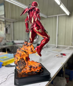 Statua in Resina Artistica Dipinta a Mano Personalizzata di <span class=keywords><strong>Iron</strong></span> <span class=keywords><strong>Man</strong></span> Mark 7 Versione Danneggiata in Battaglia, Scala 1/<span class=keywords><strong>3</strong></span>, Modello GK - Product Image 3