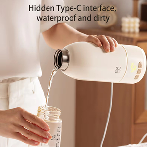 <span class=keywords><strong>Calentador</strong></span> de leche para bebé Usb recargable de 500ml, de temperatura preciso Control, <span class=keywords><strong>calentador</strong></span> de <span class=keywords><strong>biberones</strong></span> inteligente, portátil para viajes en <span class=keywords><strong>coche</strong></span> al aire libre - Product Image 3