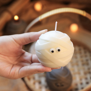 Vela con forma de momia, vela de Halloween, velas perfumadas para fiesta de decoración de Halloween - Product Image 2