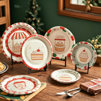 Assiettes en papier jetables écologiques personnalisées biodégradables et compostables pour pain, sandwichs, salades, collations, lait – Vente en gros pour fêtes florales