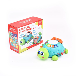 Jouet multifonctionnel de simulation musicale pour bébé, téléphone, tortue rampante, jouet en plastique pour l'éducation précoce - Product Image 1