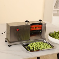Machine automatique à peler les haricots verts, équipement de décorticage des haricots verts, décortiqueuse de soja mini en acier inoxydable à économie d'énergie