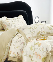 Ensemble de literie 4 pièces Opulent Lyocell-Draps imprimés ultra-doux, sensation de soie écologique, design exquis pour un confort de luxe
