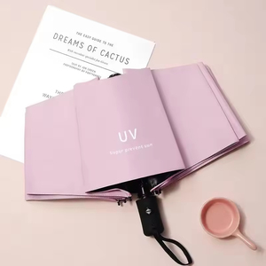 Miễn phí UPF 50 + UV Bảo Vệ 21 Inch Tự Động Mở Đóng Windproof Mặt Trời Chặn 3 Gấp Ô Thiết Kế Hiện Đại Du Lịch Ô - Product Image 1