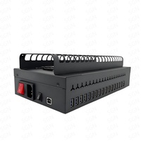 Kotak Farming Ponsel WIFI Click Farm 20-Port USB untuk Samsung iPhone Server Chassis USB Kotak Farming Manajemen Ponsel P20 Software