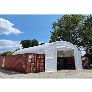 Abri/Tente Conteneur Extérieur Robuste en Tissu PVC Haute Résistance pour Entrepôt, Garage, Stockage, Hangar - Product Image 1