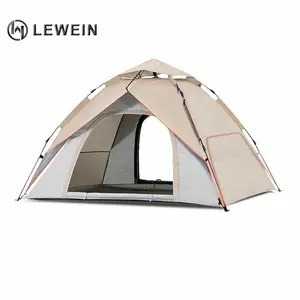 高品质现代特殊设计贴牌防水家庭野营旅行3-4人露营者帐篷