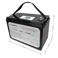 Lithium Ion Marine Lifepo4 Battery Pack with LCD Mit