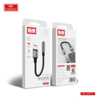 Câble de protection OTP Eardom OTG Type-C vers port AUX avec sortie CA pour autoradio, téléphone portable, casque audio et haut-parleur