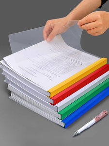 Báo cáo bao gồm với thanh trượt A4 rõ ràng thư mục tập tin cho tài liệu hiển thị Tổ Chức Văn phòng đề xuất trình bày chất kết dính - Product Image 5