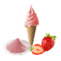 DDYO Mezcla en Polvo para Helado Suave de Fresa, 9 Sabores (Incluye Chocolate con Leche), Aditivos de Azúcar, Bolsa de 1kg y Empaque en Caja