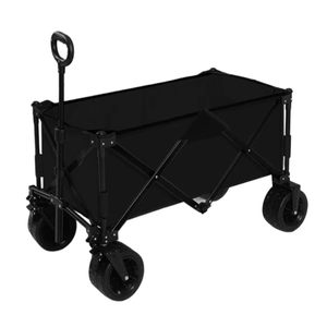 Carrito de Picnic Portátil para Exteriores, Carrito Plegable para Camping, Carretilla de Acero Resistente con 4 Ruedas para Compras - Product Image 1