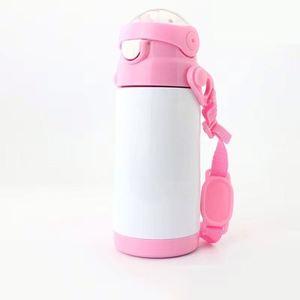 Double Wall Eco-Friendly Stainless Steel Kids <b>Water</b> <b>Bottle</b> 6-12hrs Thermal Insulation Sublimation <b>Blank</b> Tumbler for Back School - Product Image 2