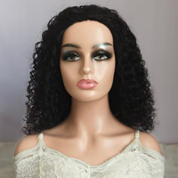 Perruque mi-longue bouclée birmane à cordon de serrage en cheveux humains, vente en gros pour revendeurs de cheveux, perruque en cheveux humains bouclés birmanes authentiques pour femmes