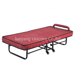 Cama Plegable Económica de Alta Calidad, Cama Individual Plegable de Metal con Ruedas, Cama Plegable Móvil - Product Image 4