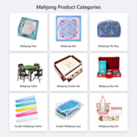 Tuiles de Mahjong en Mélamine de Luxe Modernes, Pliables et Portables, 4 Couleurs, Style Américain, pour Divertissement, à Prix Abordable, avec Faible MOQ