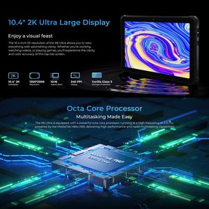 NUEVA Llegada HOTWAV Tab <span class=keywords><strong>R6</strong></span> Ultra Rugged Tablet 8GB + 256GB 15600mAh 10,4 pulgadas Android Tablet PC 4G Red WiFi - Product Image 5