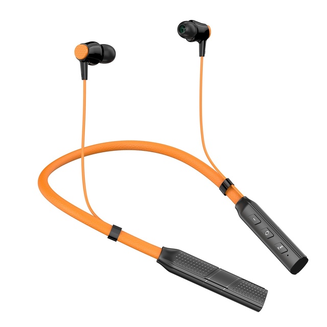 Factory New Sports-Style Wireless Hanging Neckband Headset with LED Battery Heavy Bass Magnetic Stereo Earphones JL Chipset