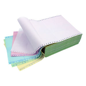 Papier continu à points NCR sans carbone de qualité supérieure, 241 mm, 2 ou 3 plis, rose/blanc/bleu, format A4 (9,5 x 11 pouces), compatible avec les ordinateurs - Product Image 2
