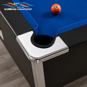 Mesa de billar de pizarra de 7 pies con funcionamiento a monedas, cuerpo de MDF, juego clásico de billar y snooker para sala de juegos, uso comercial, logotipo personalizado XSS-TBSH XSS-TBSH XSS - Product Image 3