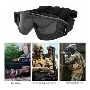 Deportes al aire libre Conducción Motocicletas Bicicletas Gafas tácticas <span class=keywords><strong>Lentes</strong></span> con 3 <span class=keywords><strong>lentes</strong></span> - Product Image 6