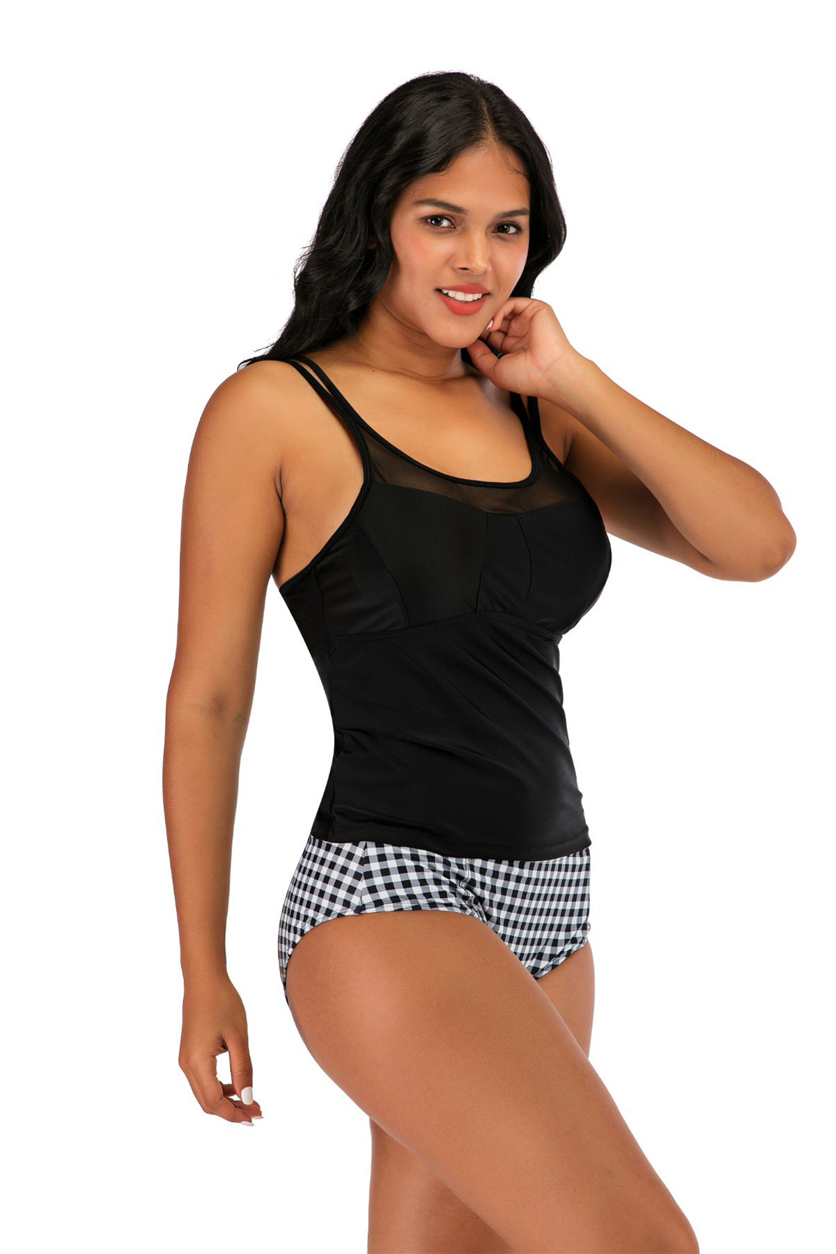 Hot sale two piece no shoulder sexy swimsuit bikini beach wear