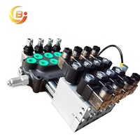 Vanne monobloc électro-hydraulique DCV40 à 5 bobines avec télécommande sans fil pour chariot élévateur, chargeuse et équipement sanitaire