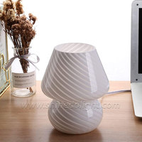 Lampe de bureau en verre créative célèbre veilleuse de chambre à coucher lampe de chevet de sommeil