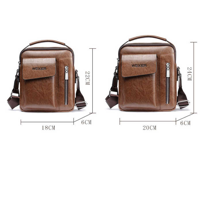 Men's Messenger Bag Men Pu Leather Shoulder Bags Business Crossbody Casual Bag Vintage Handbag Free Shipping