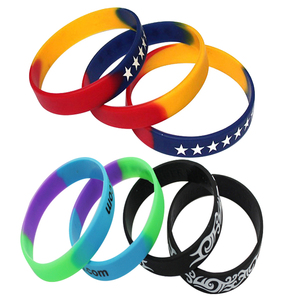 Pulsera de algodón impermeable con logo personalizado, llavero promocional con cuentas, grabado láser personalizado para marca - Product Image 1
