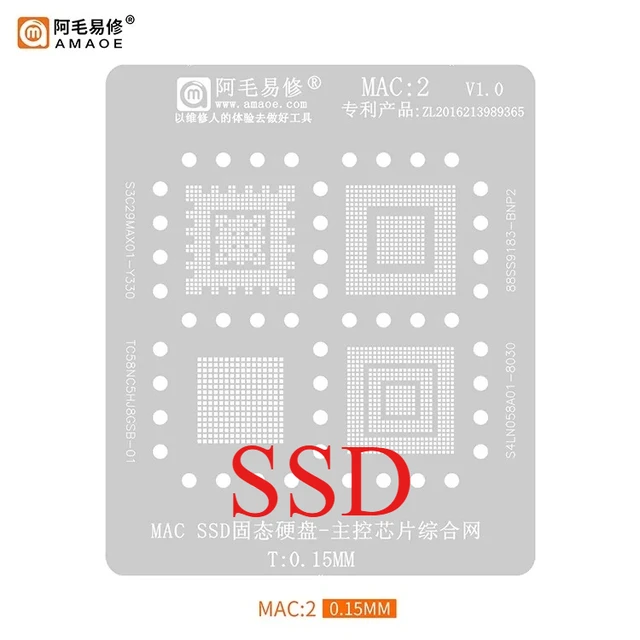 Mac2 SSD de 0,15 mm