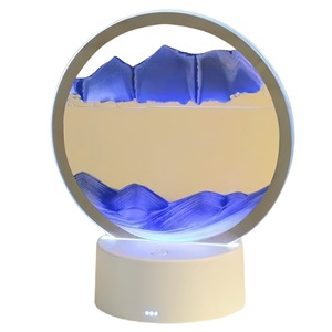 USB-powered hiện đại 40 LED ánh sáng đồng hồ Cát Cát Đèn bàn E26 cơ sở năng động 3D hình ảnh thủy tinh với DC cung cấp điện - Product Image 6