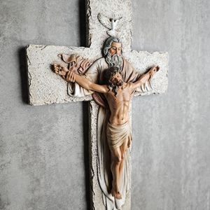 Adornos Religiosos de Cruz, Decoraciones de Pared para el Hogar y la Iglesia de Pascua, Artesanías de Resina - Product Image 2