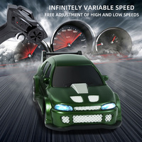 Voiture de course miniature RC 1:64 avec simulation de phares LED, voiture de drift de poche