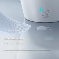 Siège de toilette intelligent avec bidet intégré, couvercle électrique, télécommande, ouverture automatique du couvercle, étanche IPX4, design moderne, chauffage instantané