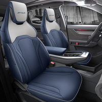 Housse de siège de voiture en cuir respirant sur mesure pour 5 places, toutes saisons, pour Chery Jetour Saint