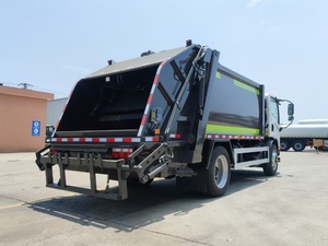Jiefang J6F balayeuse camion à ordures transmission manuelle carburant diesel Euro 4 capable de transporter deux poubelles nationales 240L-Nouveau - Product Image 3