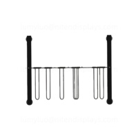 Présentoir portable en métal grillagé avec crochets, support de sol pour magasin de détail, marché, stand pop-up pour bijoux et petits articles