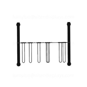 Support d'affichage en métal portable avec crochets, pour collations, bijoux, petits produits, étagère au sol pour magasin de détail, marché, stand éphémère - Product Image 5