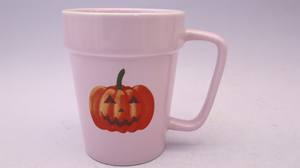 <span class=keywords><strong>Tasse</strong></span> à eau minérale en céramique en grès rose sur le thème d'Halloween - Product Image 4