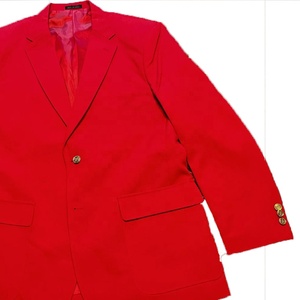 Blazer Personalizable para Mujer, Cuello con Muescas Rojo, Manga Larga, Cierre de un Botón, Color Sólido, Antiarrugas, Tejido de Poliéster - Product Image 5