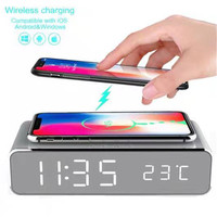 2024 AliExpress obral besar jam Alarm pengisi daya nirkabel jam penjualan terbaik pengisi daya nirkabel 5W dan 10W/15W