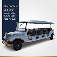 Tarion Venta al por Mayor de Autobuses Turísticos Eléctricos Clásicos de 14 Asientos, Estilo Antiguo, Fabricación OEM